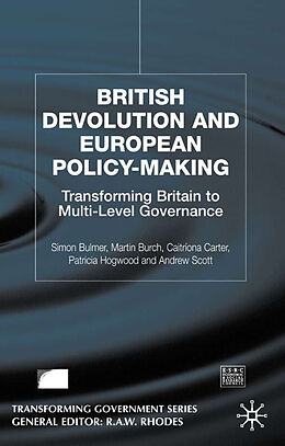 Fester Einband British Devolution and European Policy-Making von S. Bulmer, M. Burch, C. Carter