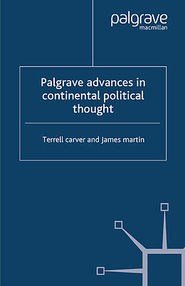 Couverture cartonnée Palgrave Advances in Continental Political Thought de Terrell Carver