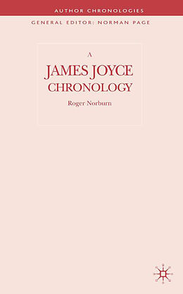 Fester Einband A James Joyce Chronology von R. Norburn
