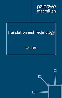 Couverture cartonnée Translation and Technology de Chiew Kin Quah