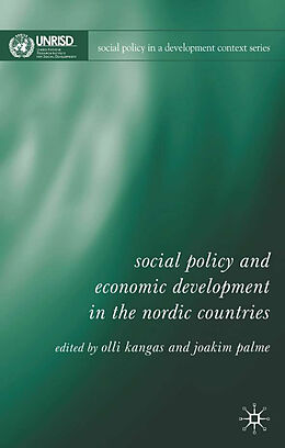 Fester Einband Social Policy and Economic Development in the Nordic Countries von Joakim; Kangas, Olli Palme