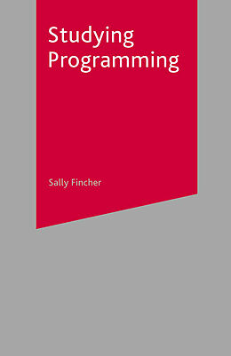 Couverture cartonnée Studying Programming de Sally Fincher