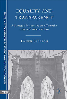 Livre Relié Equality and Transparency de D. Sabbagh