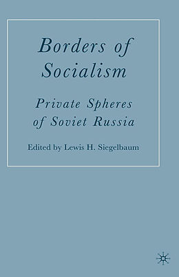 Livre Relié Borders of Socialism de 