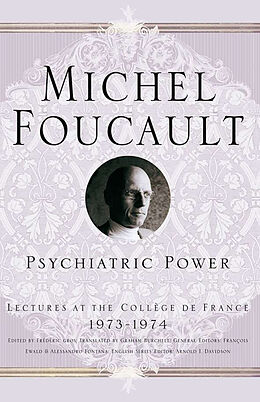 Couverture cartonnée Psychiatric Power de M. Foucault