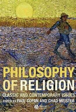 Couverture cartonnée Philosophy of Religion de Paul; Meister, Chad Copan