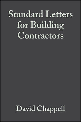 E-Book (pdf) Standard Letters for Building Contractors von David Chappell