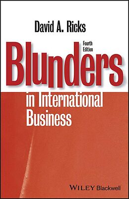 E-Book (pdf) Blunders in International Business von David A. Ricks