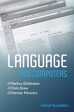 Couverture cartonnée Language and Computers de Markus Dickinson, Chris Brew, Detmar Meurers