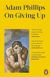 Couverture cartonnée On Giving Up de Adam Phillips