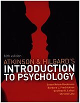 Couverture cartonnée Atkinson and Hilgard's Introduction to Psychology de Susan Nolen-Hoeksema, Geoffrey Loftus, Barbara Fredrickson