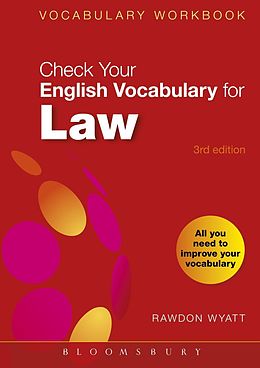 eBook (pdf) Check Your English Vocabulary for Law de Rawdon Wyatt