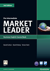 Couverture cartonnée Market Leader Pre-Intermediate Course Book and DVD-rom Pack de David; Falvey, David; Kent, Simon Cotton