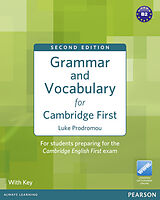 Kartonierter Einband Grammar and Vocabulary for Cambridge First von Luke Prodromou