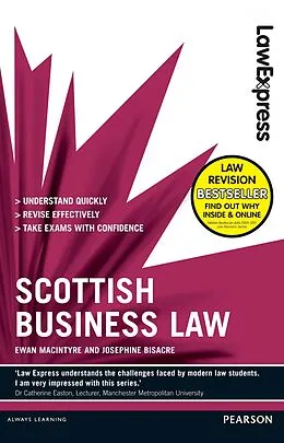 E-Book (pdf) Law Express: Scottish Business Law (Revision Guide) von Ewan Macintyre, Josephine Bisacre