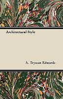 Couverture cartonnée Architectural Style de A. Trystan Edwards