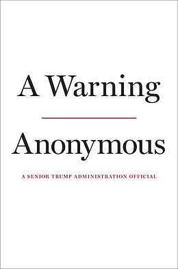 Couverture cartonnée A Warning de Anonymous Author