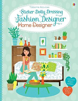 Couverture cartonnée Sticker Dolly Dressing Fashion Designer: Home Designer de Emily Bone