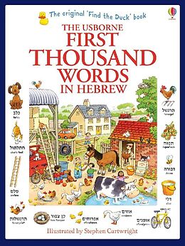 Couverture cartonnée First Thousand Words In Hebrew de Heather Amery