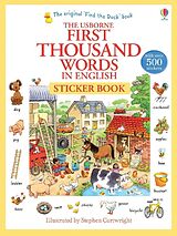 Geheftet First Thousand Words in English Sticker Book von Heather Amery