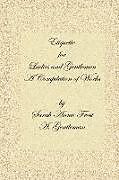 Kartonierter Einband Etiquette for Ladies and Gentlemen von Alexandra Dallas Sharp, Sarah Annie Frost, A. Gentleman