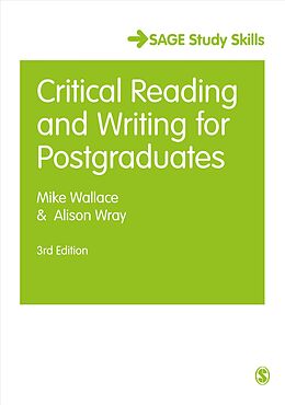 Poche format B Critical Reading and Writing for Postgraduates de Mike, Wray, Alison Wallace