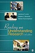 Kartonierter Einband Reading and Understanding Research von Lawrence F. Locke, Stephen J. Silverman, Waneen Wyrick Spirduso