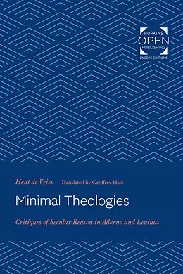E-Book (epub) Minimal Theologies von Hent de Vries