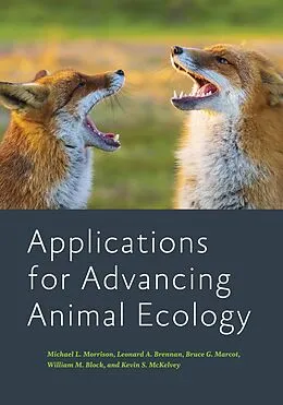 E-Book (epub) Applications for Advancing Animal Ecology von Michael L. Morrison