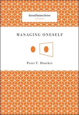 Couverture cartonnée Managing Oneself de Peter F. Drucker