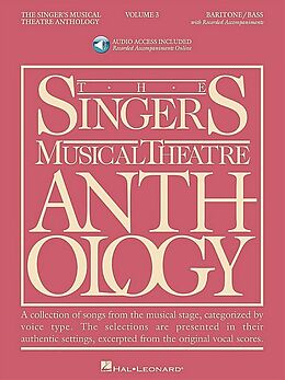 Kartonierter Einband Singer's Musical Theatre Anthology - Volume 3 Baritone/Bass Book with Online Audio von Richard (EDT) Walters