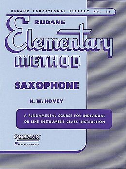Nilo W. Hovey Notenblätter Elementary Method for saxophone