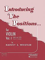 Harvey S. Whistler Notenblätter Introducing the Positions vol.1