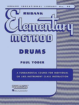 Paul Yoder Notenblätter Elementary Method for drum set