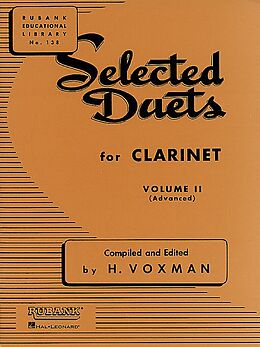  Notenblätter Selected Duets vol.2 for clarinets