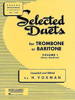 Himie Voxman Notenblätter Selected Duets vol.1 for trombones (baritone)