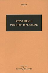 Steve Reich Notenblätter Music for 18 Musicians HPS 1239