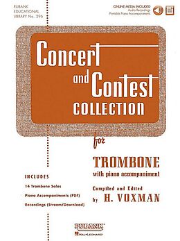 Kartonierter Einband Concert and Contest Collection for Trombone von H. (CRT) Voxman