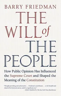 E-Book (epub) The Will of the People von Barry Friedman