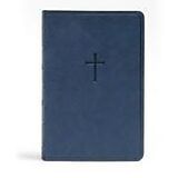 Couverture en cuir CSB Everyday Study Bible, Navy Cross Leathertouch de Csb Bibles By Holman