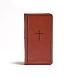 Couverture en cuir CSB Single-Column Pocket New Testament, Brown Leathertouch de Csb Bibles By Holman