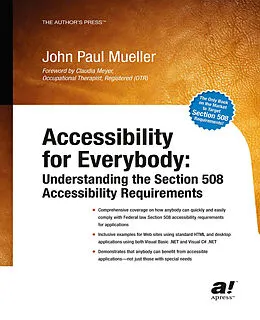 E-Book (pdf) Accessibility for Everybody von John Mueller