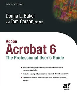E-Book (pdf) Adobe Acrobat 6 von Donna L. Baker, Tom Carson