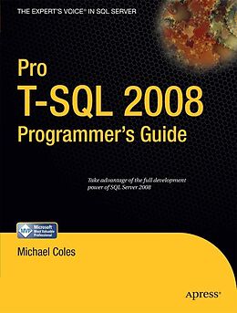 eBook (pdf) Pro T-SQL 2008 Programmer's Guide de Michael Coles