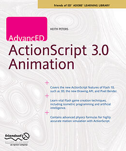 Couverture cartonnée AdvancED ActionScript 3.0 Animation de Keith Peters