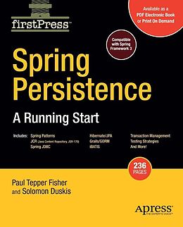 eBook (pdf) Spring Persistence -- A Running Start de Mark Fisher, Solomon Duskis