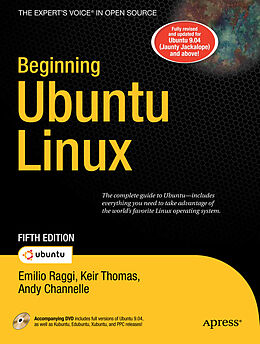 Set mit div. Artikeln (Set) Beginning Ubuntu Linux, w. DVD-ROM von Emilio Raggi, Keir Thomas, Andy Channelle