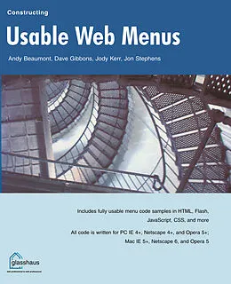 E-Book (pdf) Constructing Usable Web Menus von Andy Beaumont, Dave Gibbons, Jody Kerr