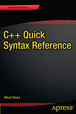 Couverture cartonnée C++ Quick Syntax Reference de Mikael Olsson