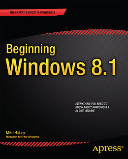 Couverture cartonnée Beginning Windows 8.1 de Mike Halsey